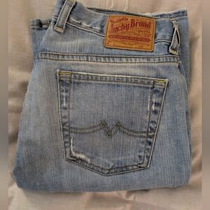 Vintage Women's Lucky Brand Denim Light Wash Boot Cut Jeans. Size 8/29.